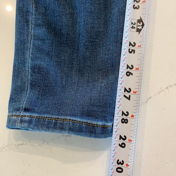 Judy Blue Skinny Jeans with Cheetah Leopard Patches Distressed Size 7 /28 - Picture 9 of 10